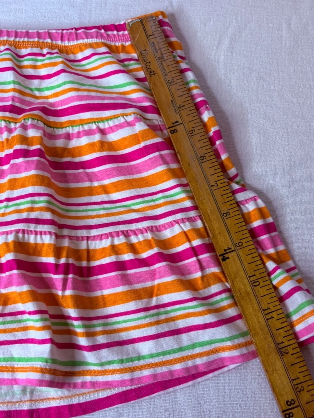 VTG Y2k Children's Place 1989 Tag Striped Skort/Skirt Girls  10/12